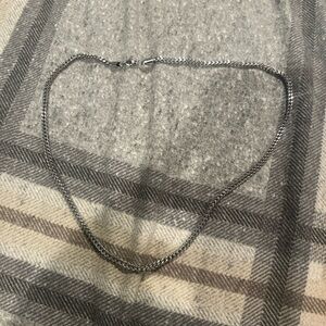 Mens Silver Rope Chain Necklace 21’